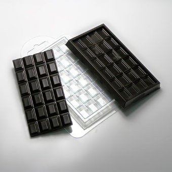 Плитка двусторонняя 25/45 пластиковая форма для шоколада