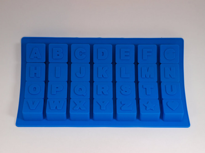 Алфавит английский силиконовая форма