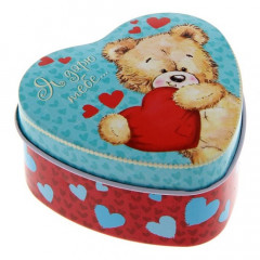 Жестяная шкатулка в форме сердца Я дарю тебе...