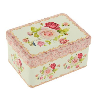 Шкатулка Розы металлическая