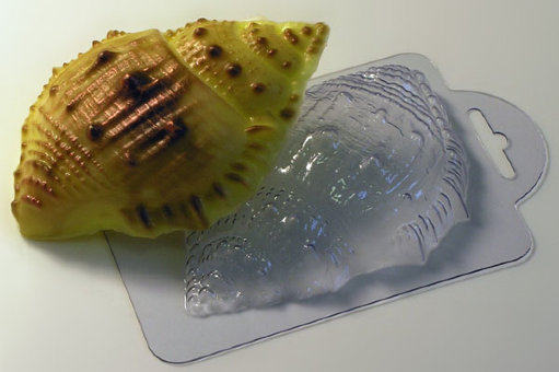 Морская ракушка большая пластиковая форма для мыла
