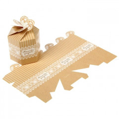 Коробка складная мини Моменты радости, кружево