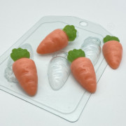 Морковка мультяшная мини пластиковая форма