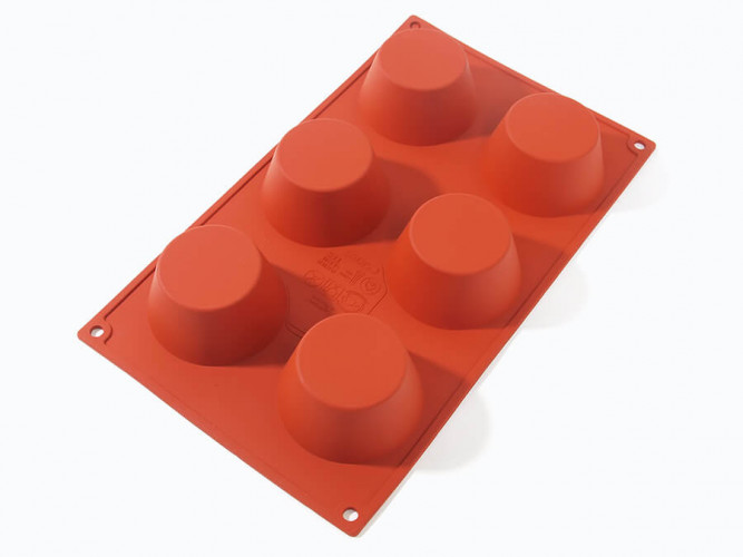 Маффины (6 шт на листе) силиконовая форма