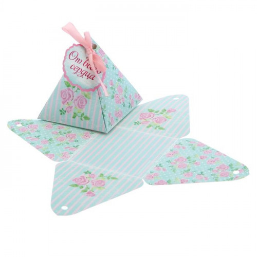 Коробка пирамидка Свежесть весны