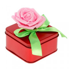 Шкатулка Роза металлическая