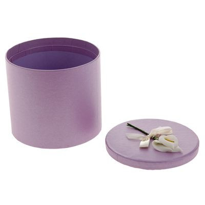 Коробка тубус сиреневая