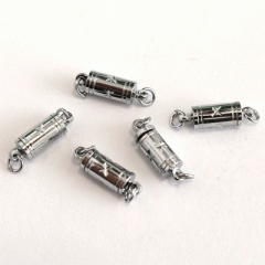 Замок №2 для бус с винтом сталь 16*5 мм
