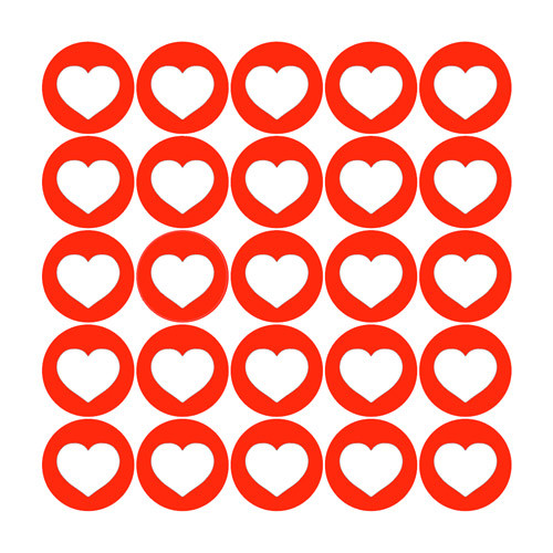 Наклейка Сердечко 891232