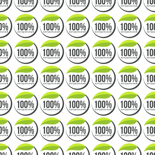 Наклейка 100% Натуральный 891237