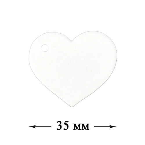 Шильдик крафт/белый 891337