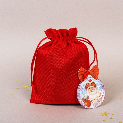 Мешочек С Новым Годом! для упаковки подарков