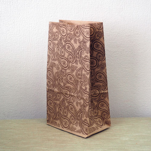 Крафт пакет Восточный узор коричневый