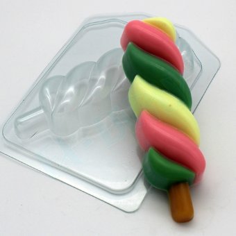Мороженое Спиральное пластиковая форма для мыла