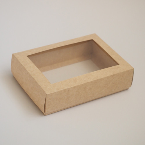 Коробка крышка-дно 140x100x40 с прозрачным пластиковым окном 891262