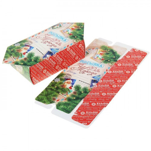 Коробка-конфета Посылка от Деда Мороза