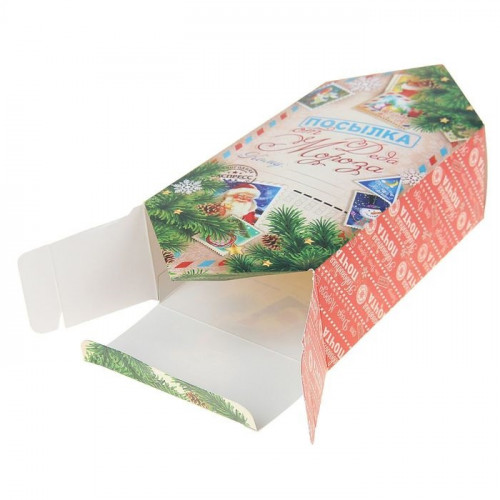 Коробка-конфета Посылка от Деда Мороза