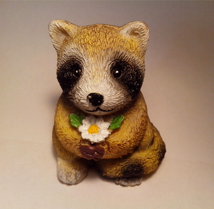 Енотик с ромашкой 3D силиконовая форма