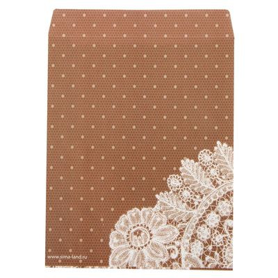 Пакет конверт подарочный Кружево, для сладостей