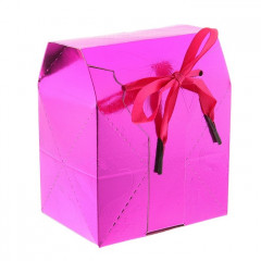 Коробка-сундучок, цвет малиновый