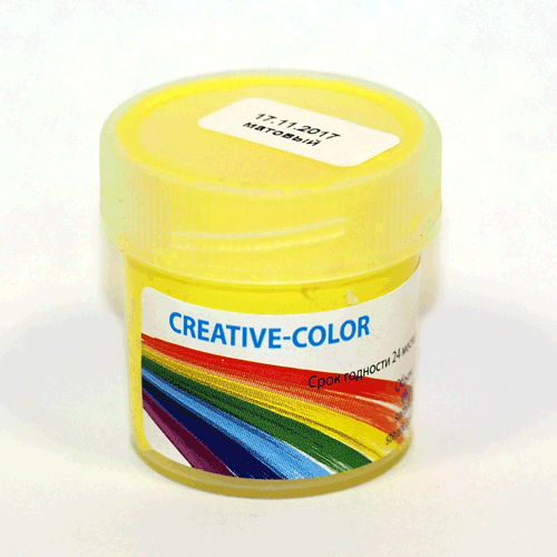 Немигрирующий краситель для мыла Creative-Color Жёлтый канареечный