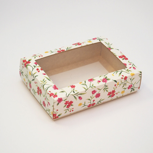 Коробка крышка-дно 140x100x40 с прозрачным пластиковым окном 891282