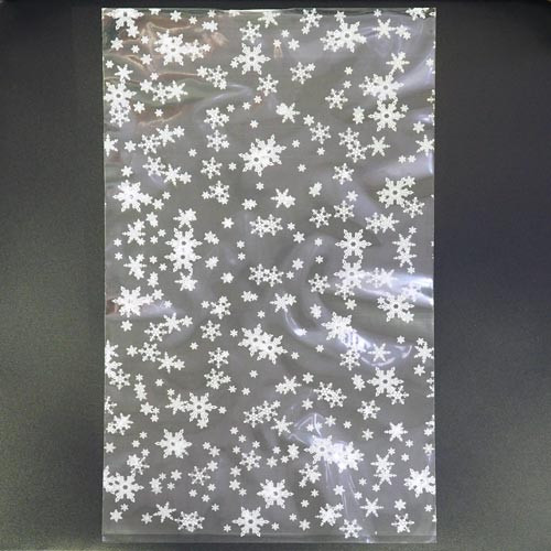 Пакет подарочный Снежинки 20*35 см