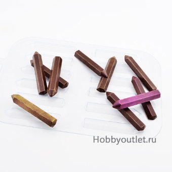 Карандаши пластиковая форма для шоколада