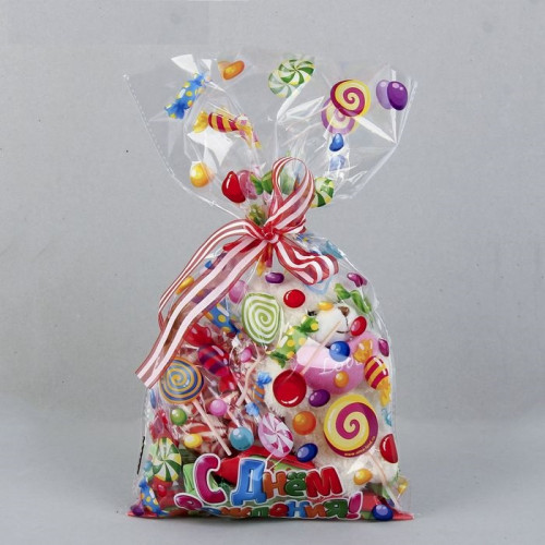 Пакет подарочный С Днем Рождения (Конфеты)