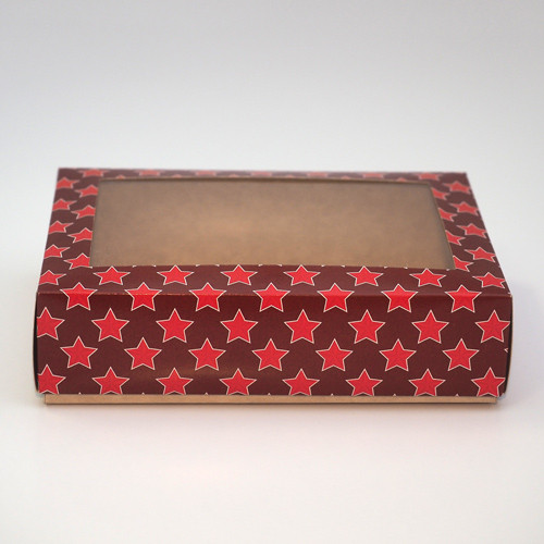 Коробка крышка-дно 140x100x40 с прозрачным пластиковым окном 891288