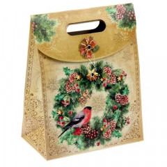 Пакет Новогодний венок с клапаном