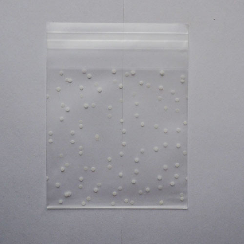 Пакет подарочный Горох матовый 10*10см+3 см